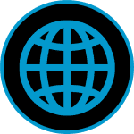Global film and video production icon representing international media content.
