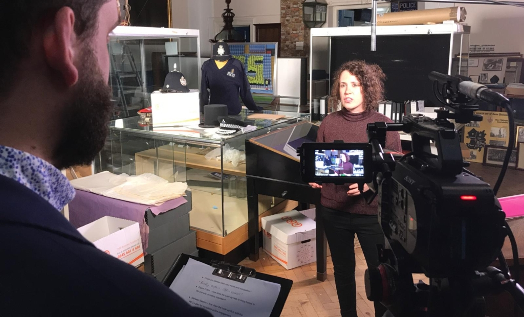 Behind the scenes of film production at the Film Division studio in the UK.