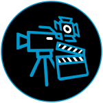 Film-division-cinematic-production-camera-and-clapperboard-illustration.
