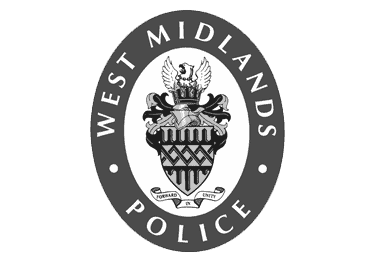 West Midlands Police emblem logo displaying crest and motto.