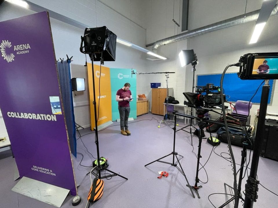 Professional film and video production setup at Film Division studio.