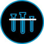 Test tubes and laboratory equipment for scientific research and experimentation.
